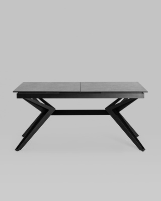 Стол обеденный Олимпия раскладной 160-210*90 керамика темная. Фото