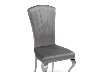 Стул на металлокаркасе Sally dark grey / steel фото Стул на металлокаркасе Sally dark grey / steel. Фото №5