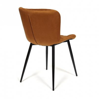 Стул QUINCY (mod. 8272) металл/ткань, 49х53х84,5 см, коричневый (G-062-61)/черный (поставляется по 4 шт). Фото №2