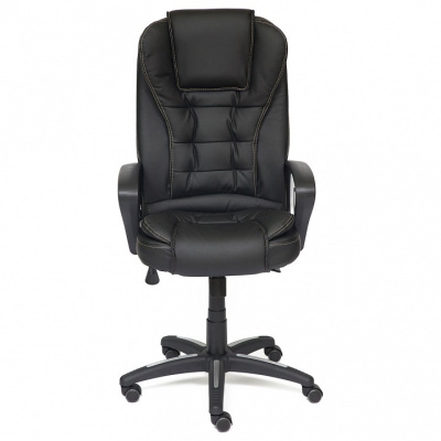 Компьютерное кресло BARON кож/зам, черный/черный перфорированный 36-6/36-6/06  id -. Фото №2