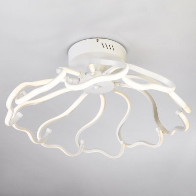 Потолочная люстра Eurosvet Begonia 90095/10 белый 100W. Фото №2