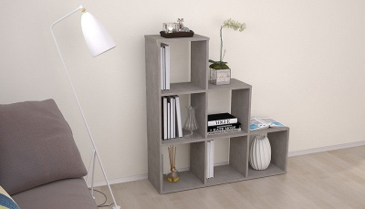 Стеллаж Polini Home Smart, серый фото Стеллаж Polini Home Smart, серый. Фото №5