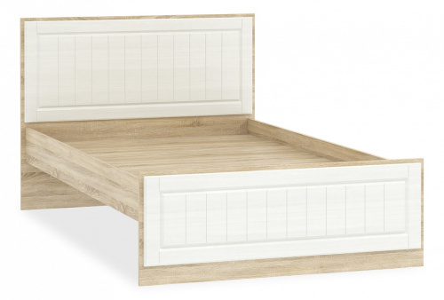 Кровать Оливия НМ 040.34-02 (1200), Белое дерево, Дуб Сонома. Фото №1