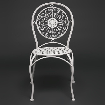 Кованый стул Secret De Maison Gloria белый фото Кованый стул Secret De Maison Gloria белый. Фото