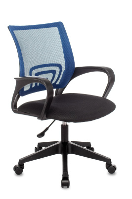 Кресло офисное TopChairs ST-Basic сетка/ткань синий фото Кресло офисное TopChairs ST-Basic сетка/ткань синий. Фото №2