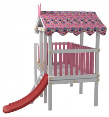 Комплекс игровой ДК6Р, розовый, серый. Фото