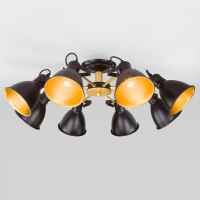 Люстра на штанге Eurosvet Denley 70112/8 черный. Фото №2