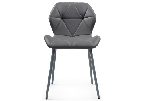 Стул Вальд экокожа серый / серый глянец фото Стул Вальд экокожа серый / серый глянец. Фото №2