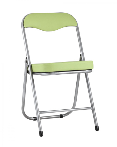 Стул складной ДЖОН металлик, салатовый. Фото №1