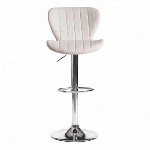 Стул барный AVIONIC (mod. KY712A) металл/экокожа, 45*53*86-107 см, белый/хром (поставляется по 2 шт). Фото №2
