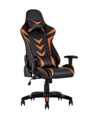 Кресло игровое TopChairs Corvette оранжевое фото Кресло игровое TopChairs Corvette оранжевое. Фото №2