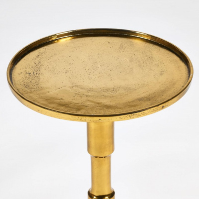 Столик кофейный Secret De Maison MUSIQUE ( mod. 12487 ) алюминиевый сплав, 32x32x52 см, античная медь. Фото